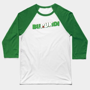 Burundi Vintage style retro souvenir Baseball T-Shirt